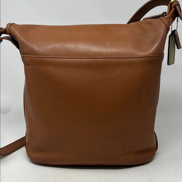 Vintage COACH 4115 Whitney Flap Crossbody Bag Brown Leather Made in USA - Picture 5 of 17